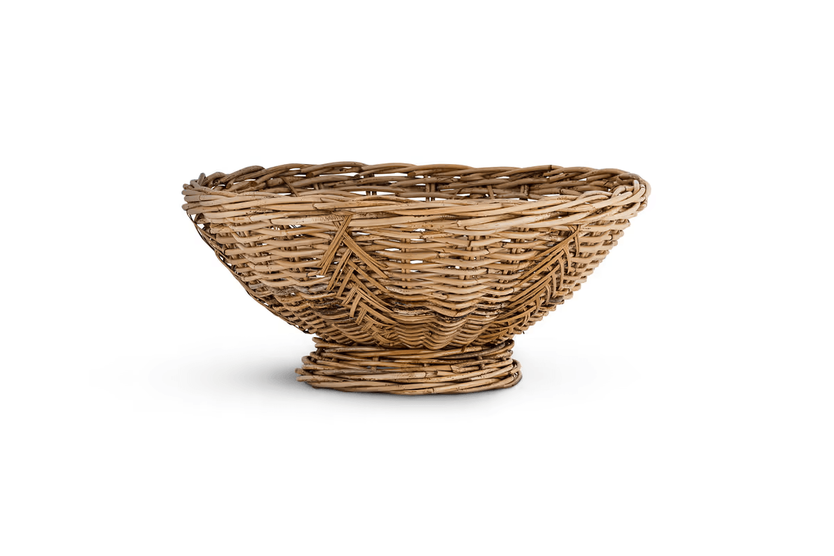 Nkuku - Bersama Rattan Fruit Bowl - Natural