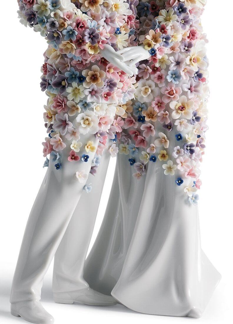 Lladró - Love III (blossoms) Sculpture
