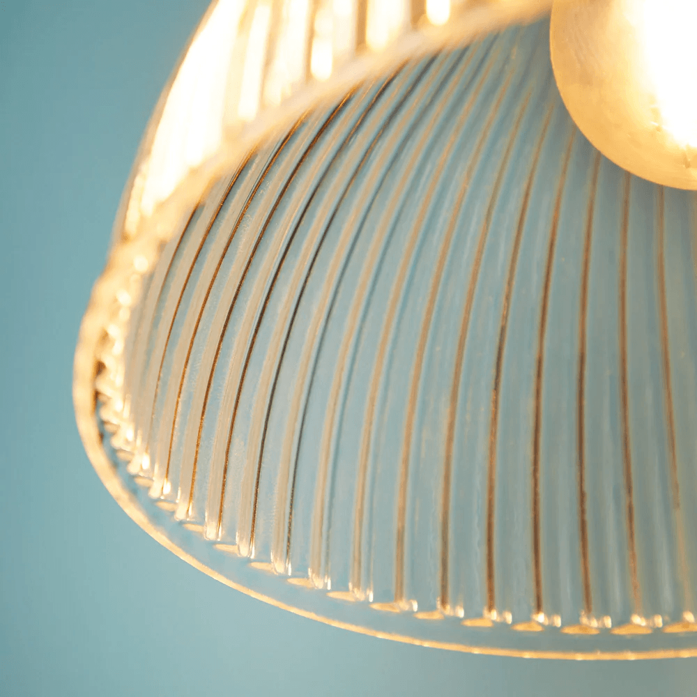 Pooky - Cupola Pendant Light Shade - Smaller - Clear Prismatic Glass