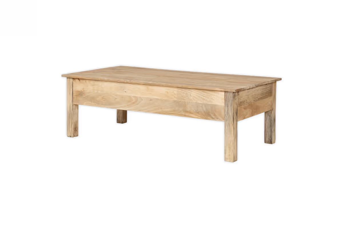 Nkuku - Laali Grooved Mango Wood Coffee Table - Natural