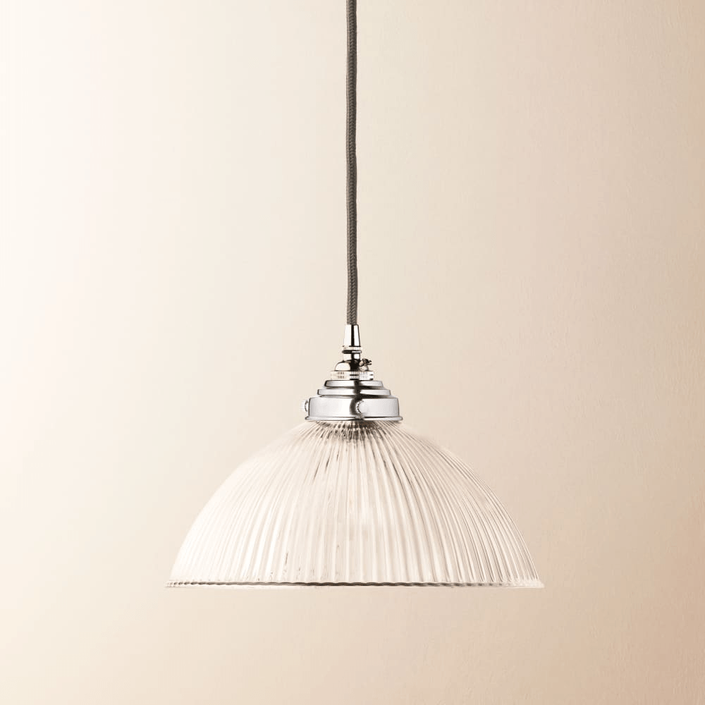 Pooky - Cupola Pendant Light Shade - Clear Prismatic Glass