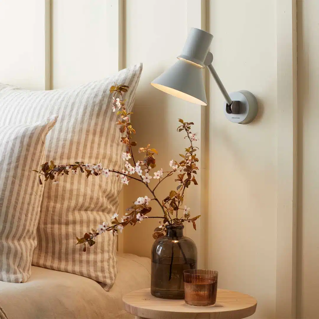 Anglepoise Light - Type 80 W2 Wall Light Grey Mist - Grey Mist Finish - Aluminium Shade and Steel Stem