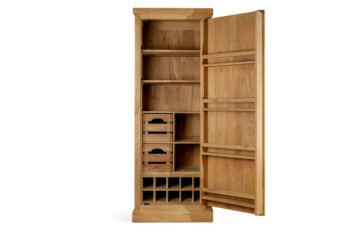 Nkuku - Vivan Grooved Pantry Cupboard - Natural