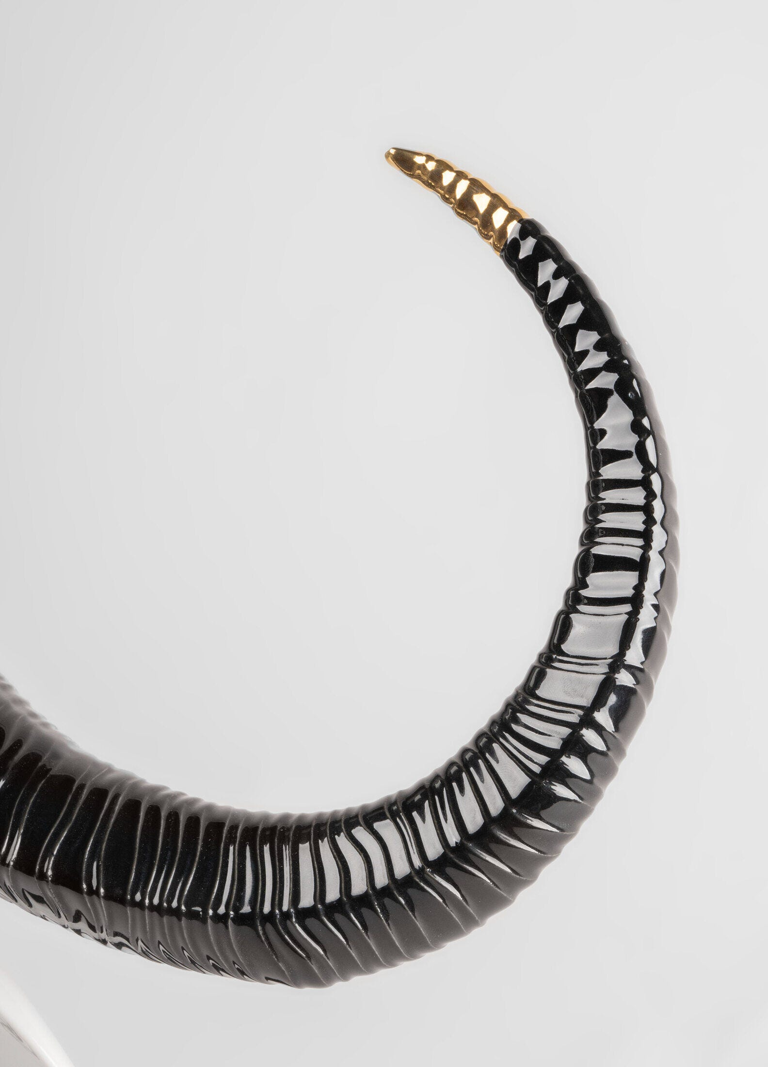 Lladró - Buffalo Mask - Black and Gold