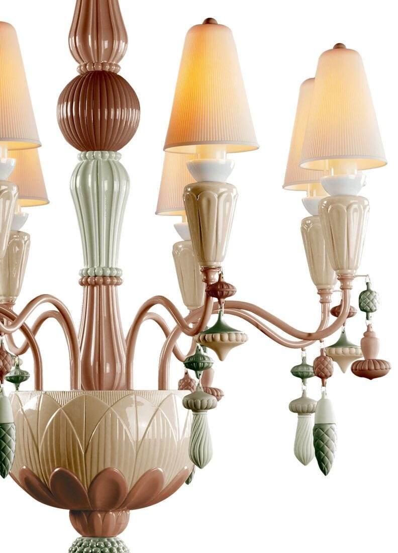 Lladró - Ivy and Seed 8 Lights Chandelier - Spices