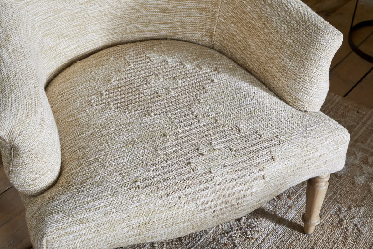 Nkuku - Aranya Cotton & Jute Occasional Chair - Natural
