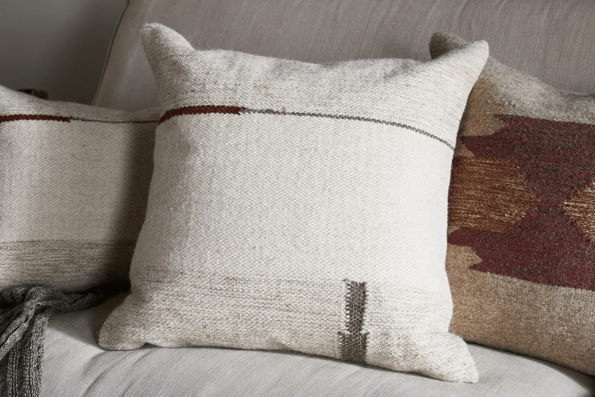 Nkuku - Tamil Wool Cushion Cover - Natural - 50 x 50cm