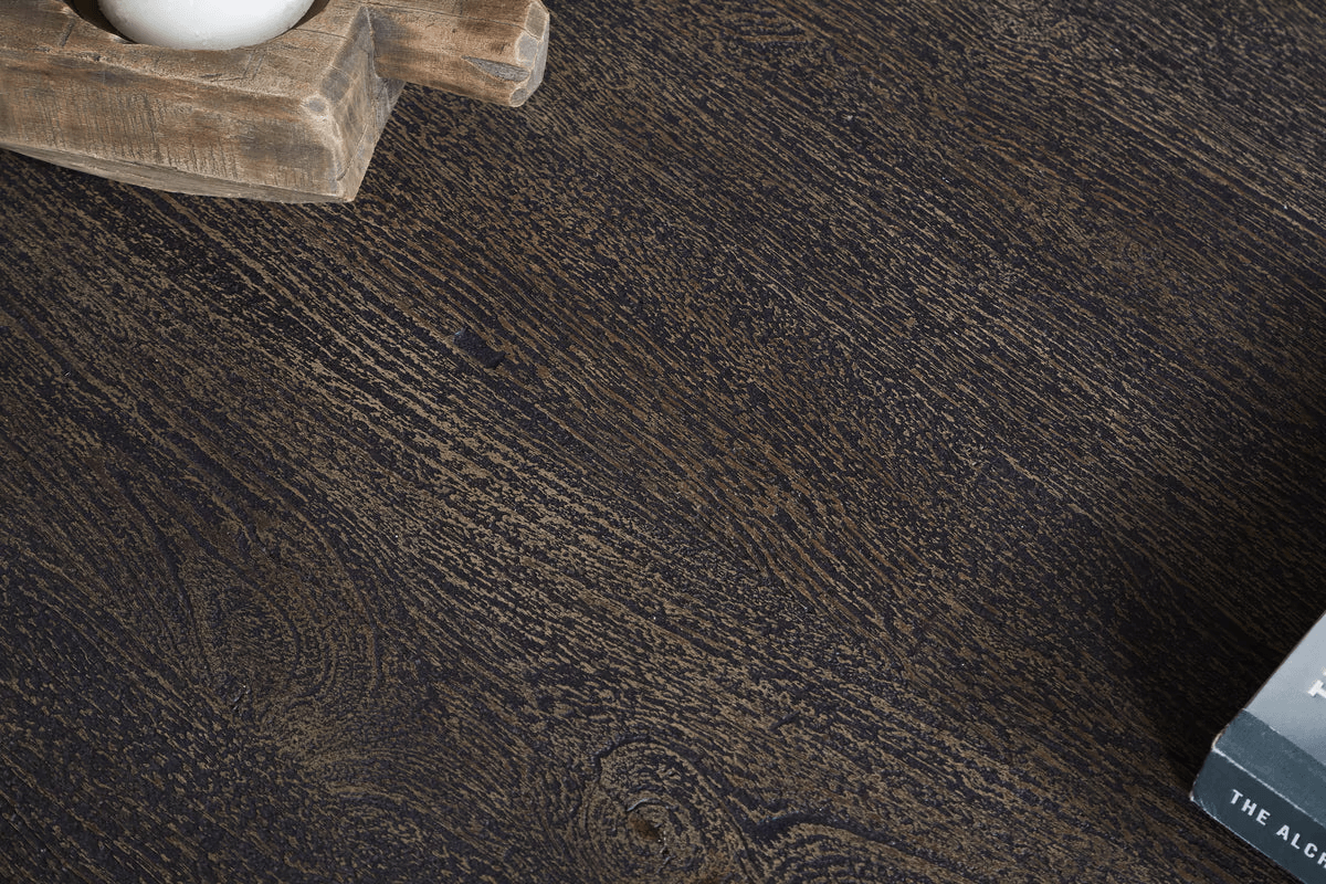 Nkuku - Sita Reclaimed Wood & Iron Coffee Table - Chocolate Brown