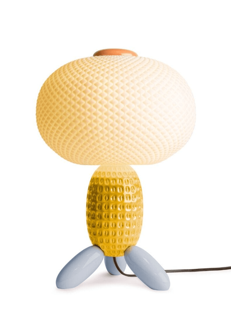 Lladró - Soft Blown Table lamp - Yellow made of Porcelain by Lladro.