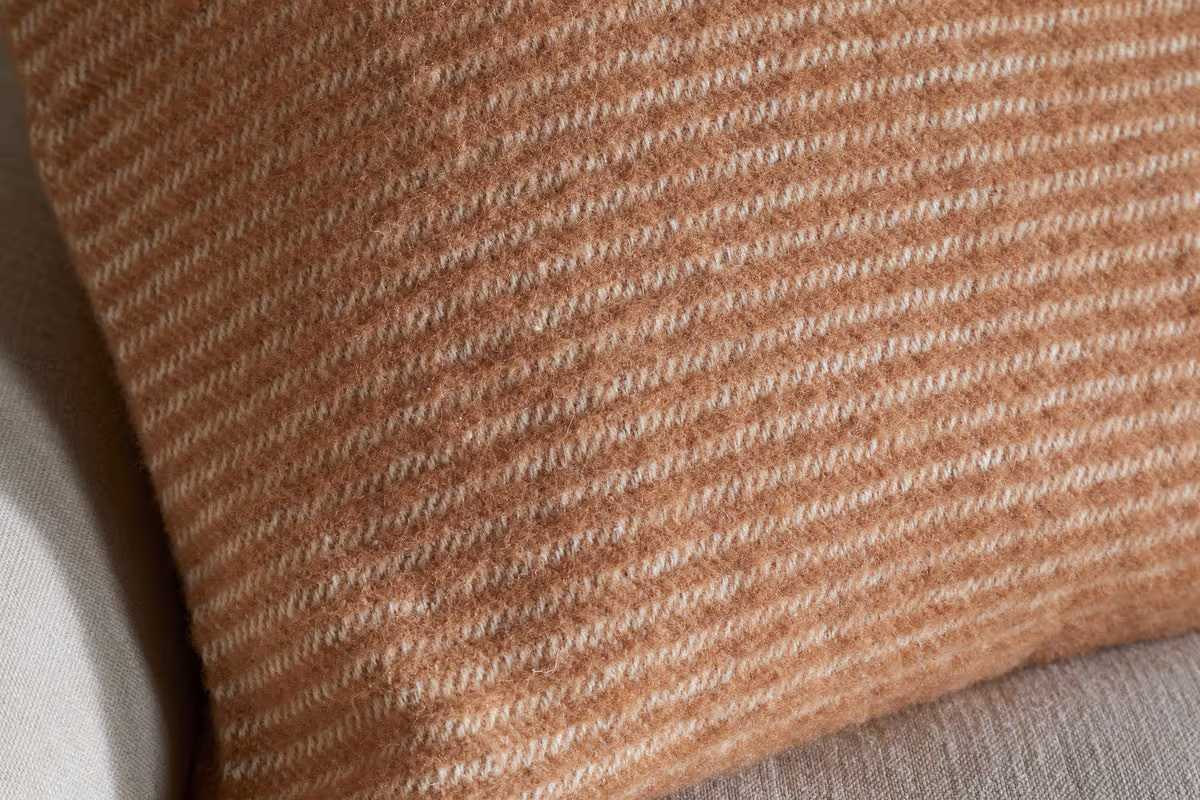 Nkuku - Ilaa Wool Cushion Cover - Sand - 60 x 40cm