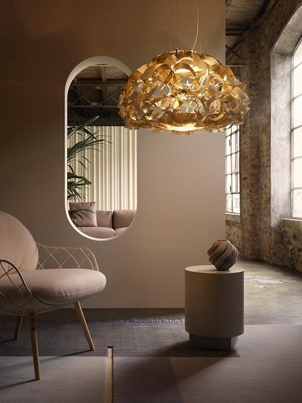 Slamp - Quantica Suspension Lamp - 120 - Gold
