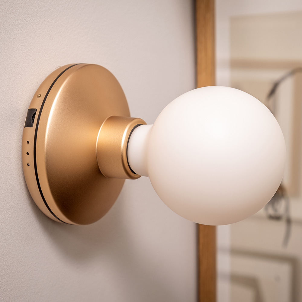 Humble Lights - Bee Wall Light Gold Frosted