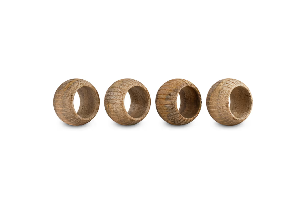 Nkuku - Vivan Napkin Rings - Natural - Set of 4