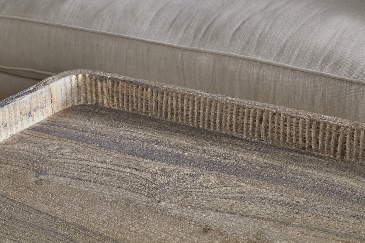 Nkuku - Nisha Reclaimed Wood & Iron Coffee Table - Natural