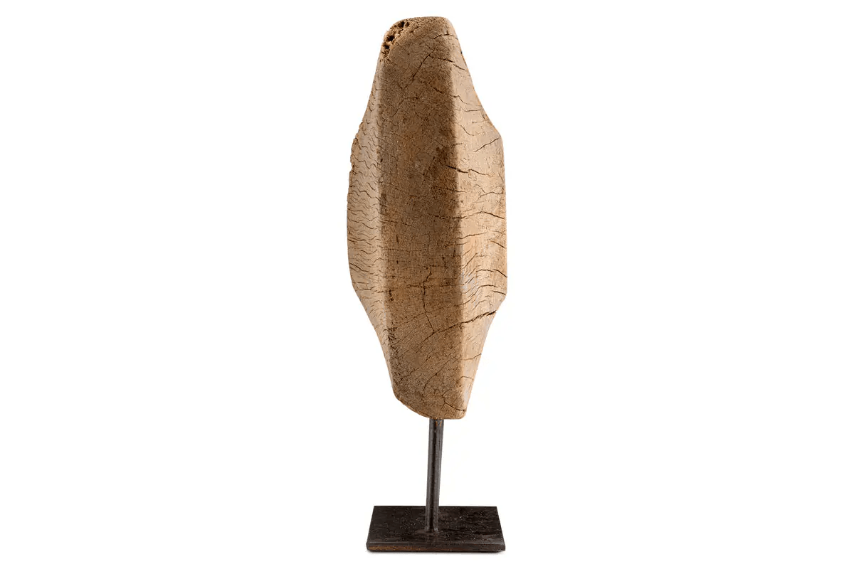 Nkuku - Cala Reclaimed Wood Objet on Stand - Natural