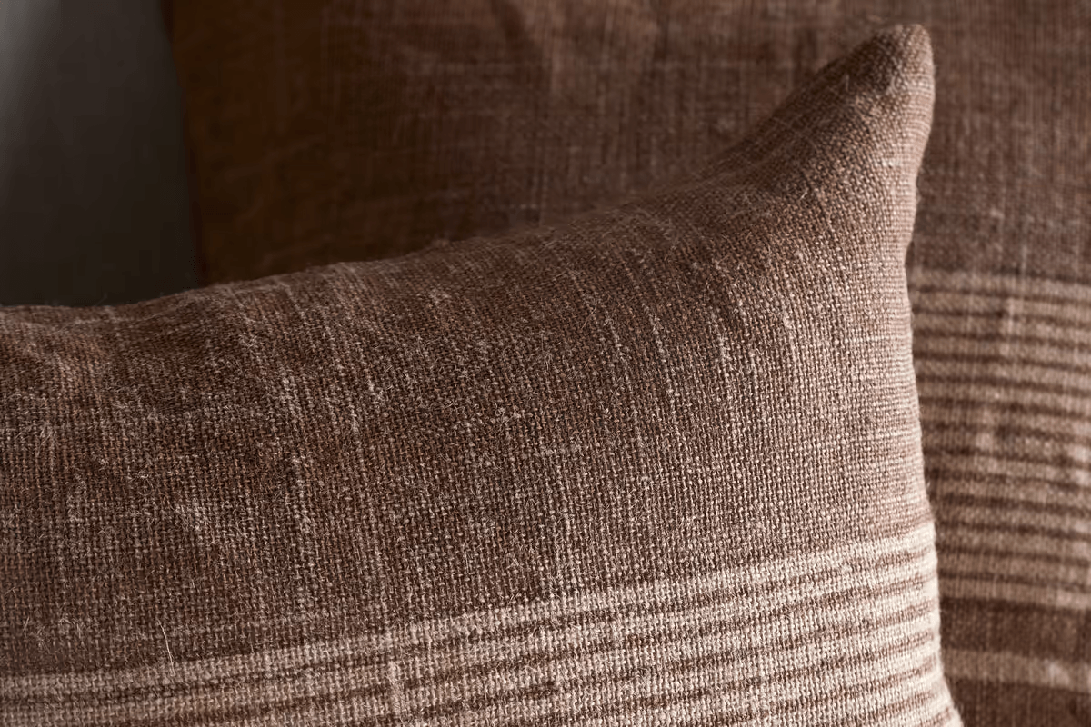 Nkuku - Eesha Jute Cushion Cover - Rust - 60 x 40cm