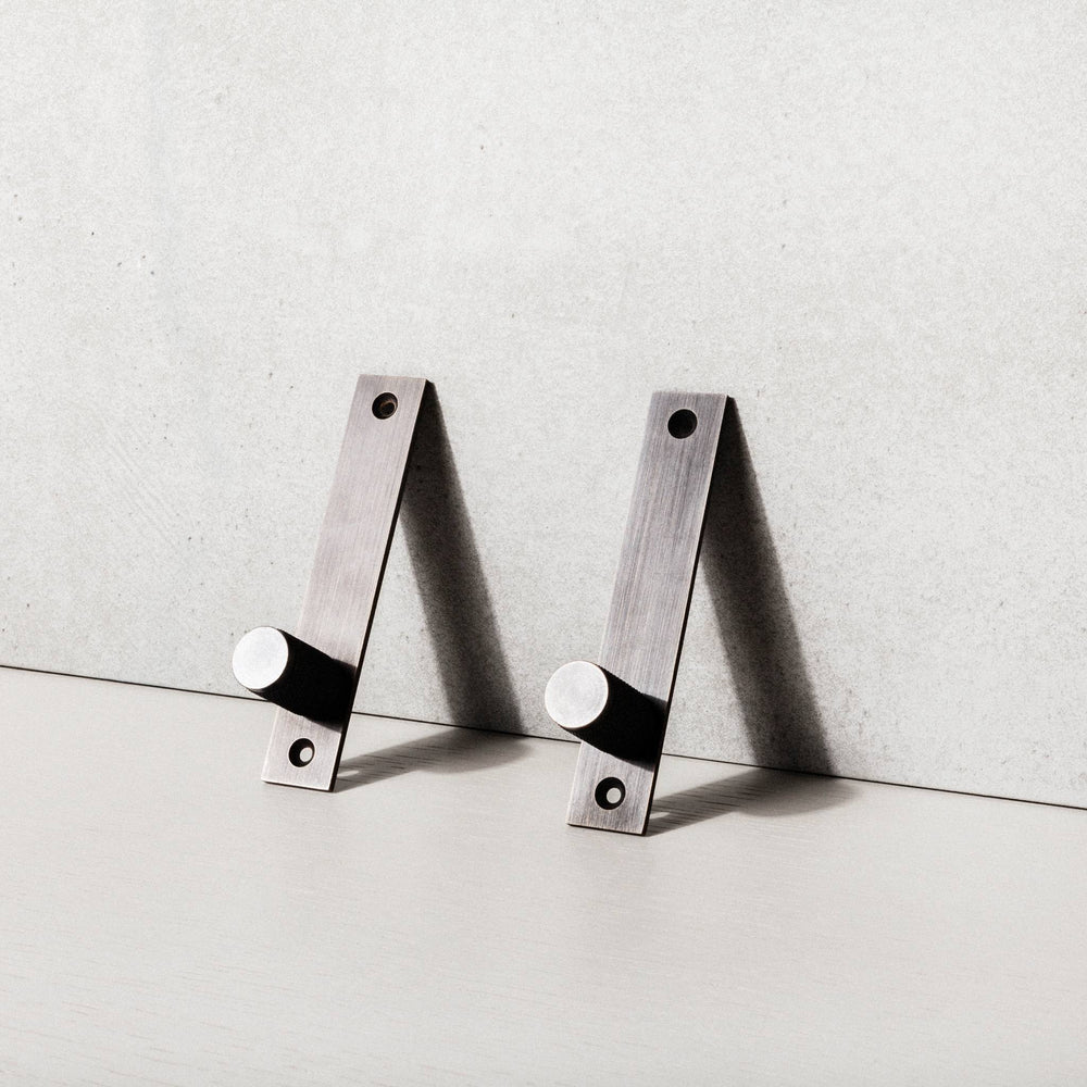 Buster & Punch - Furniture Knob Cross - Plate - Smoked Bronze