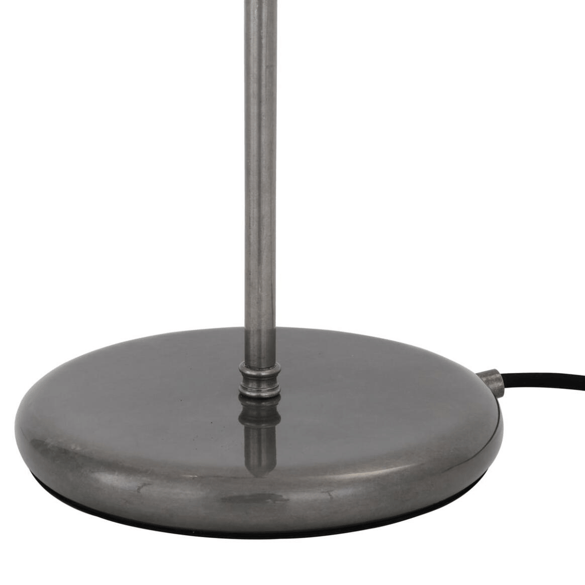 Mullan Gadar Industrial Prismatic Glass Table Lamp - Antique Silver Finish