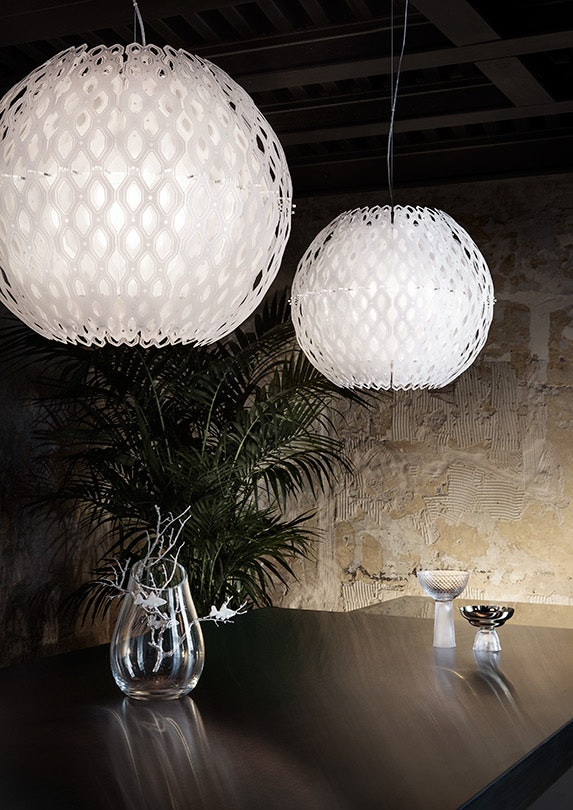 Slamp - Charlotte Globe Suspension Lamp - White