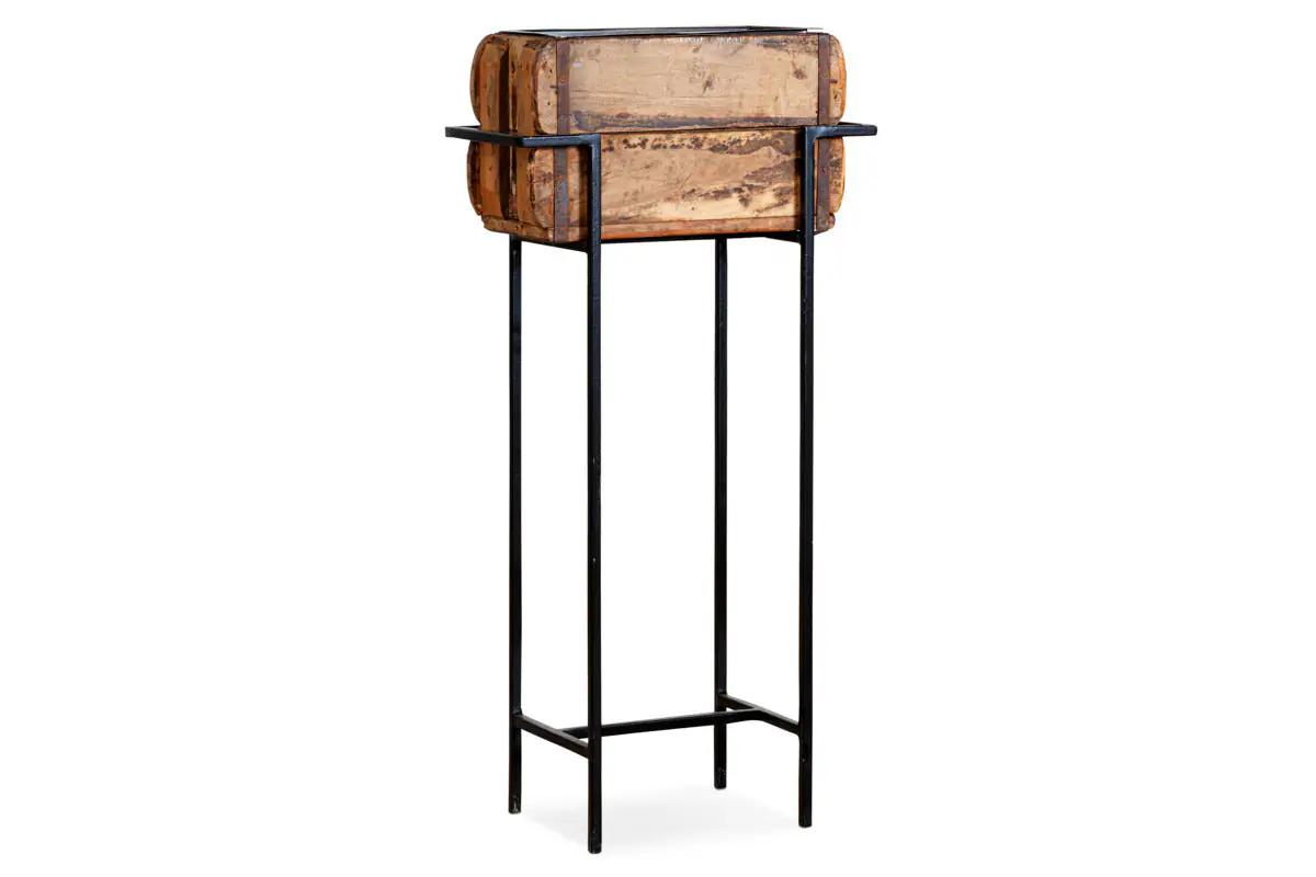 Nkuku - Amazzi Indoor Planter Stand - Natural & Black - Small