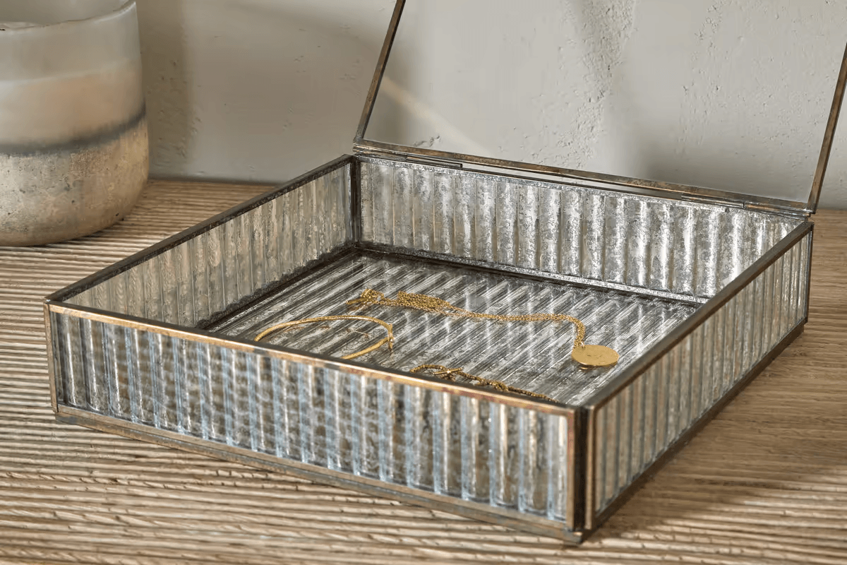 Nkuku - Malita Jewellery Box - Antique Brass