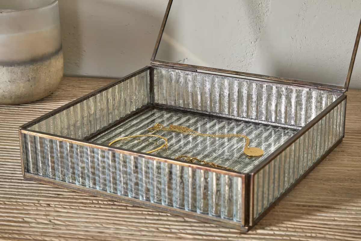 Nkuku - Malita Jewellery Box - Antique Brass