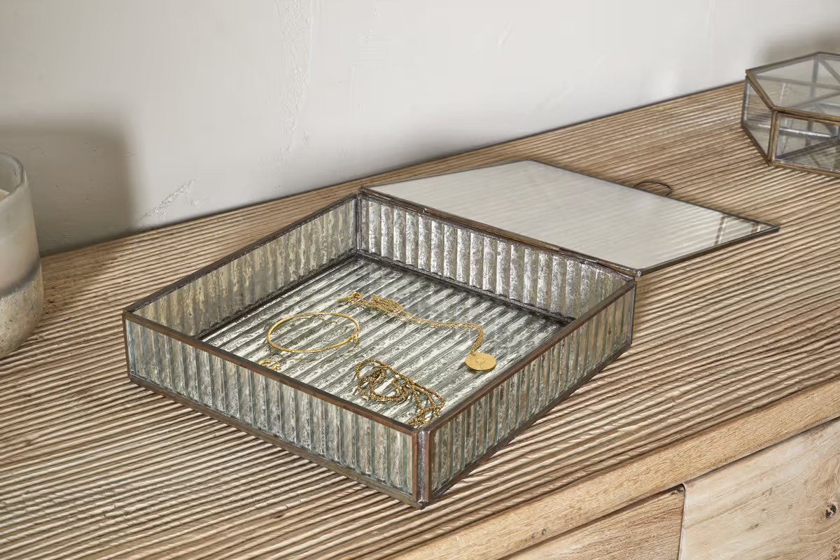 Nkuku - Malita Jewellery Box - Antique Brass
