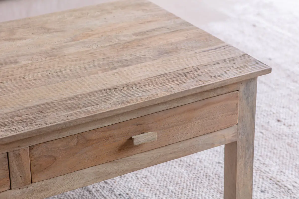 Nkuku - Laali Grooved Mango Wood Coffee Table - Natural