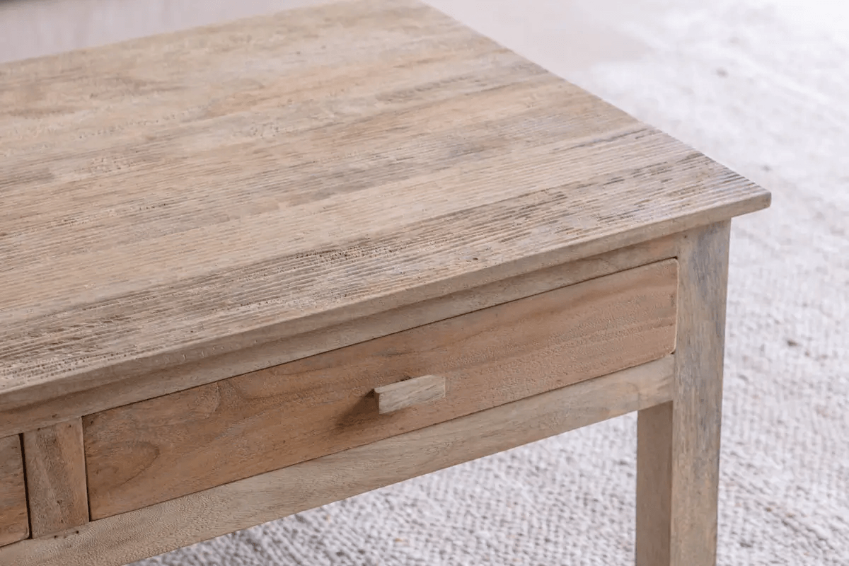 Nkuku - Laali Grooved Mango Wood Coffee Table - Natural