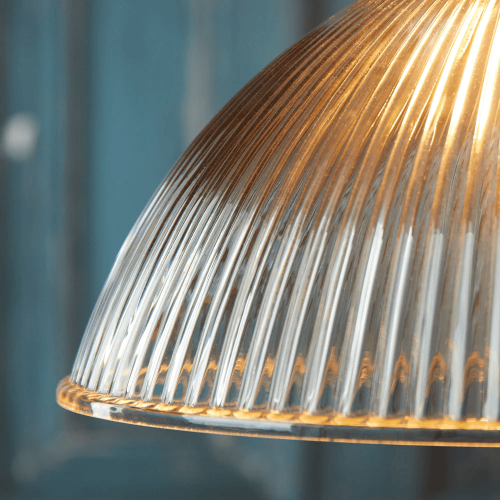 Pooky - Cupola Pendant Light Shade - Clear Prismatic Glass
