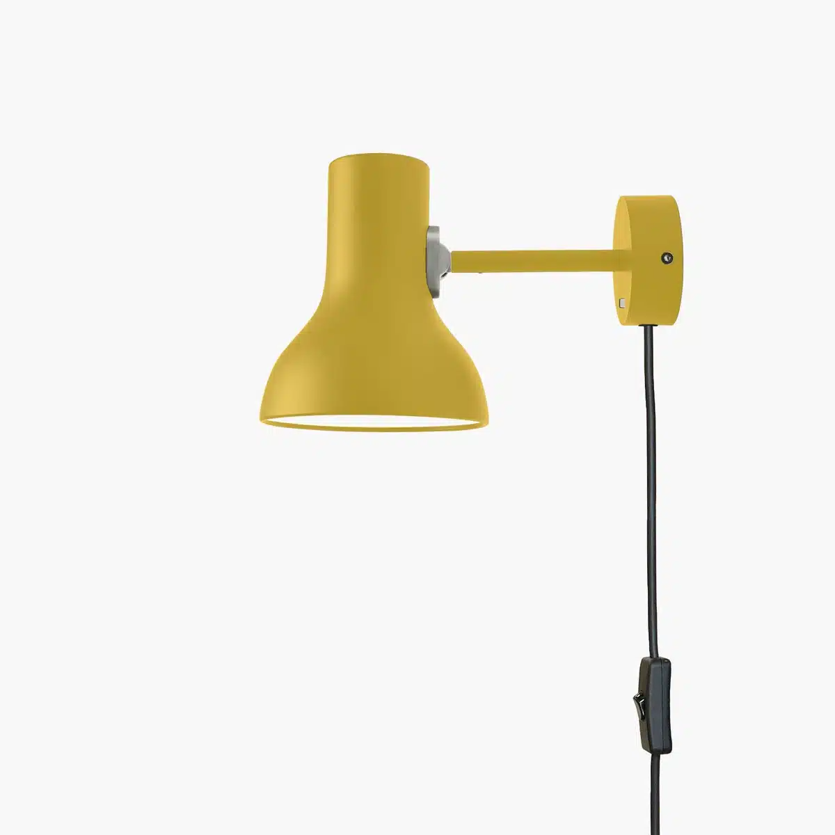 Anglepoise Light - Type 75 Mini Wall Light with Cable Margaret Howell Edition Yellow Ochre - Yellow Ochre Finish - Aluminium Shade