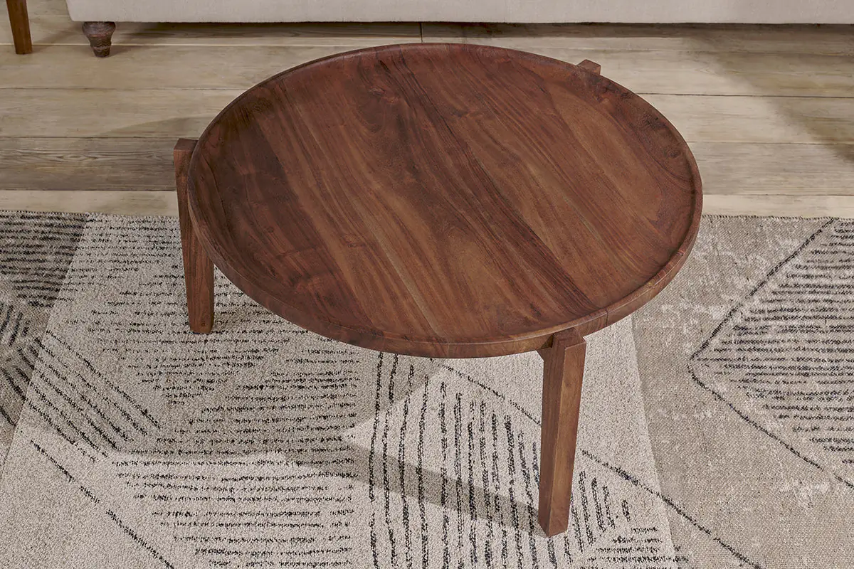 Nkuku - Umar Mango Wood Coffee Table - Dark Brown