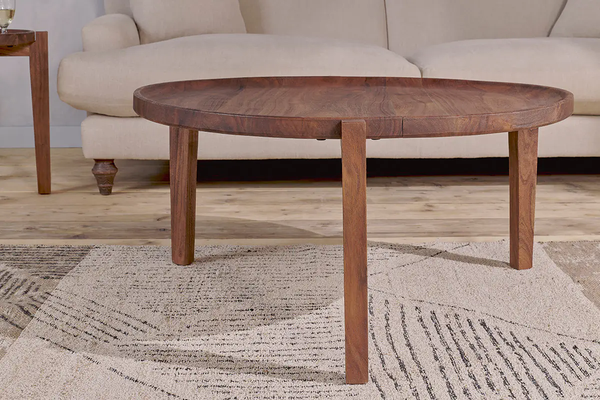 Nkuku - Umar Mango Wood Coffee Table - Dark Brown