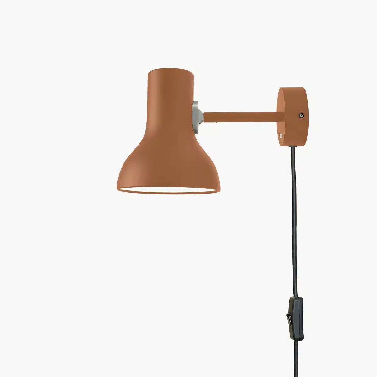 Anglepoise Light - Type 75 Mini Wall Light with Cable Margaret Howell Edition Sienna - Sienna Finish - Aluminium Shade