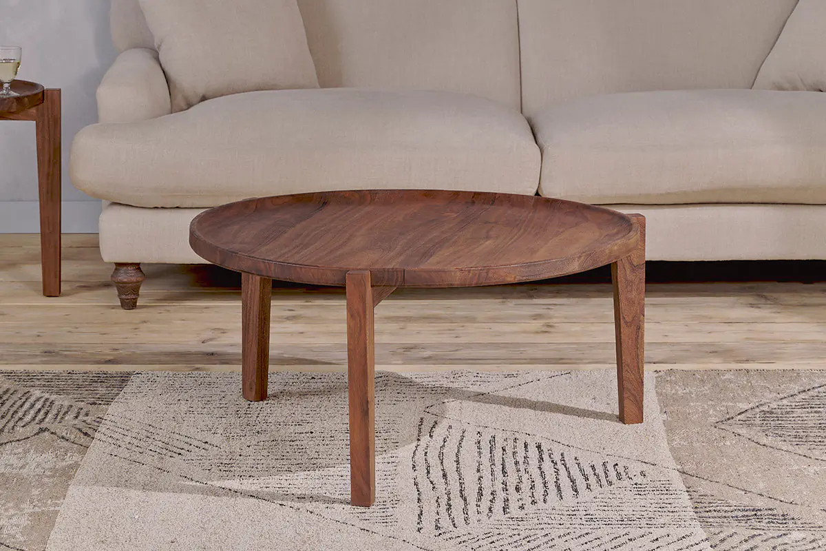 Nkuku - Umar Mango Wood Coffee Table - Dark Brown