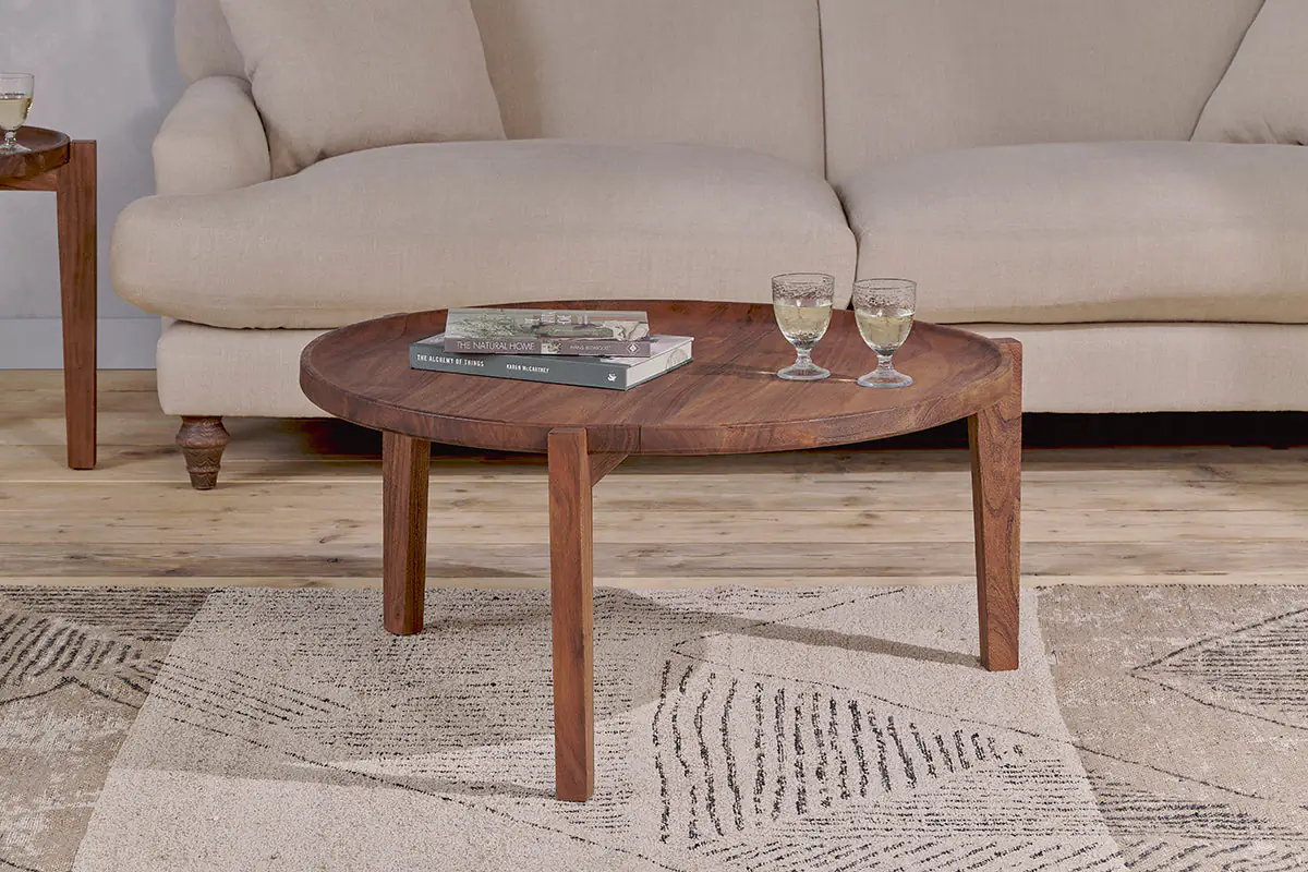 Nkuku - Umar Mango Wood Coffee Table - Dark Brown