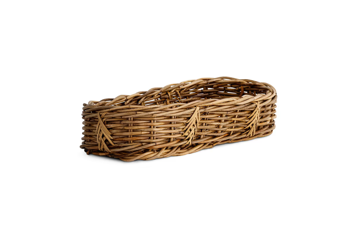 Nkuku - Bersama Rattan Bread Basket - Natural