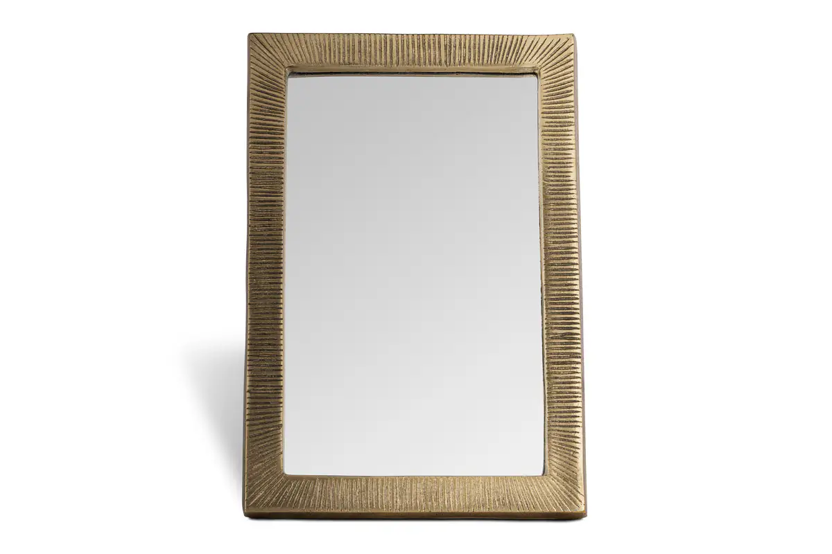 Nkuku - Baja Standing Mirror - Antique Brass