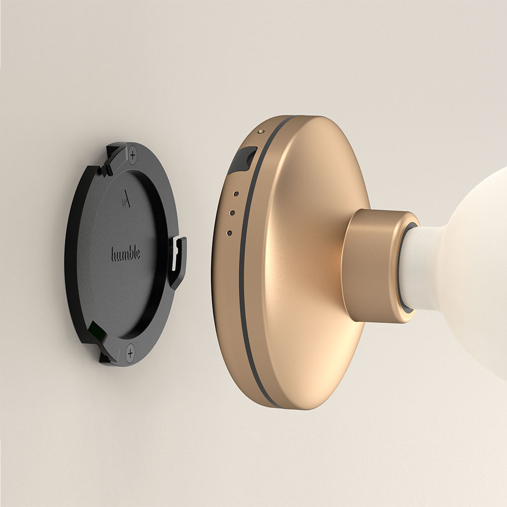 Humble Lights - Bee Wall Light Gold Smoked