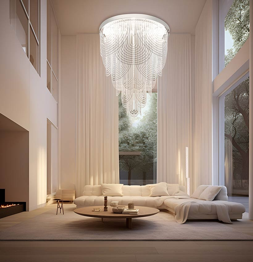 Slamp - Le Grand Ceremony Suspension Lamp - White