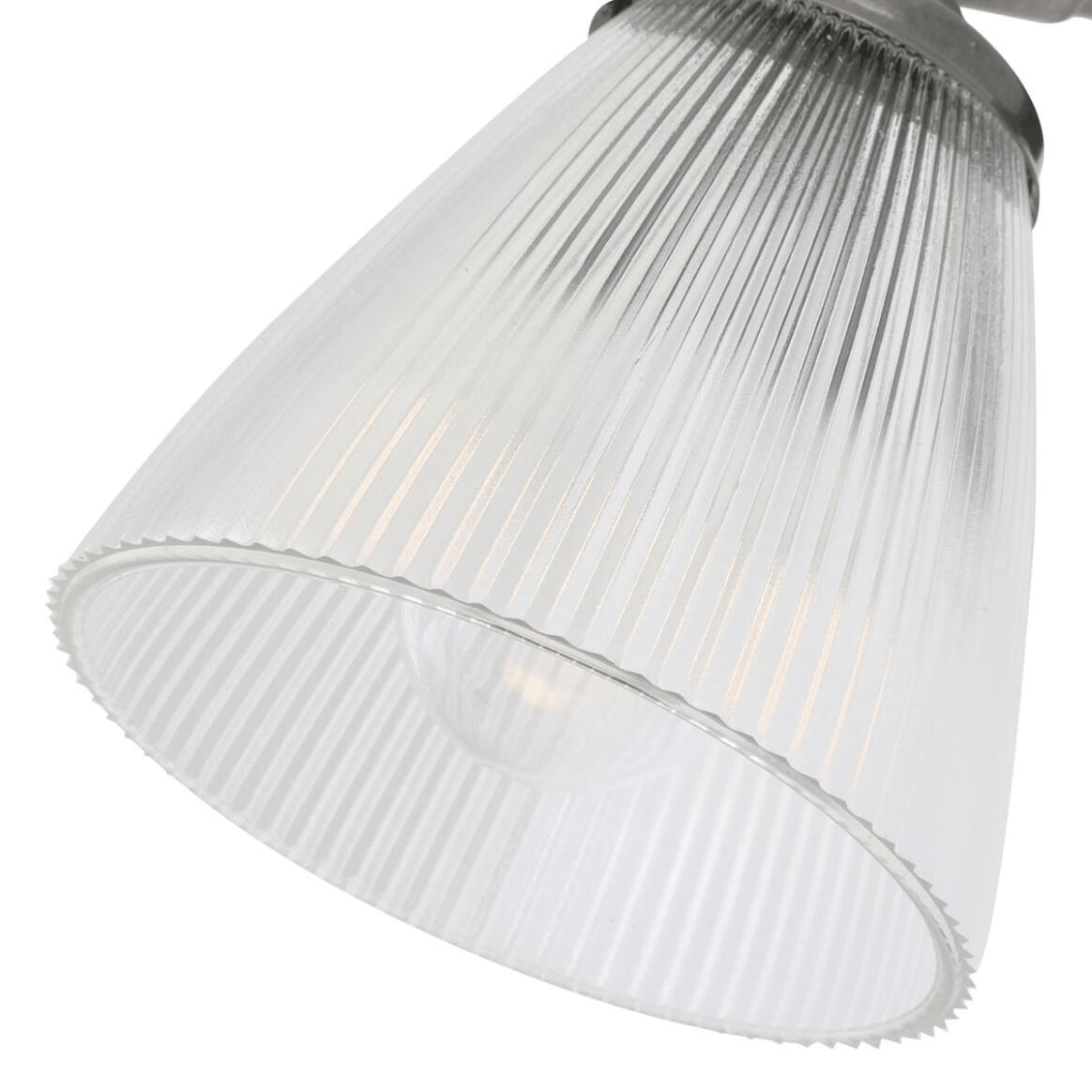 Mullan Gadar Industrial Prismatic Glass Table Lamp - Antique Silver Finish