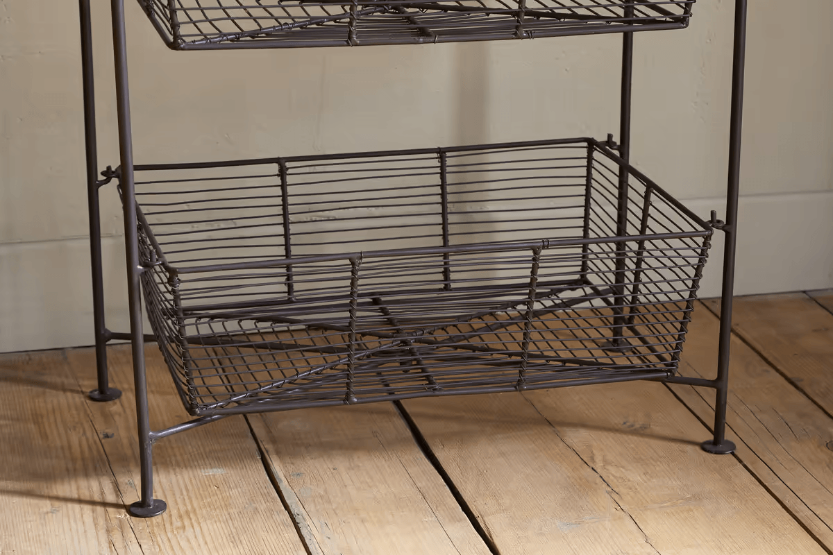 Nkuku - Inkollu Three Tier Storage Stand - Antiqued Brass