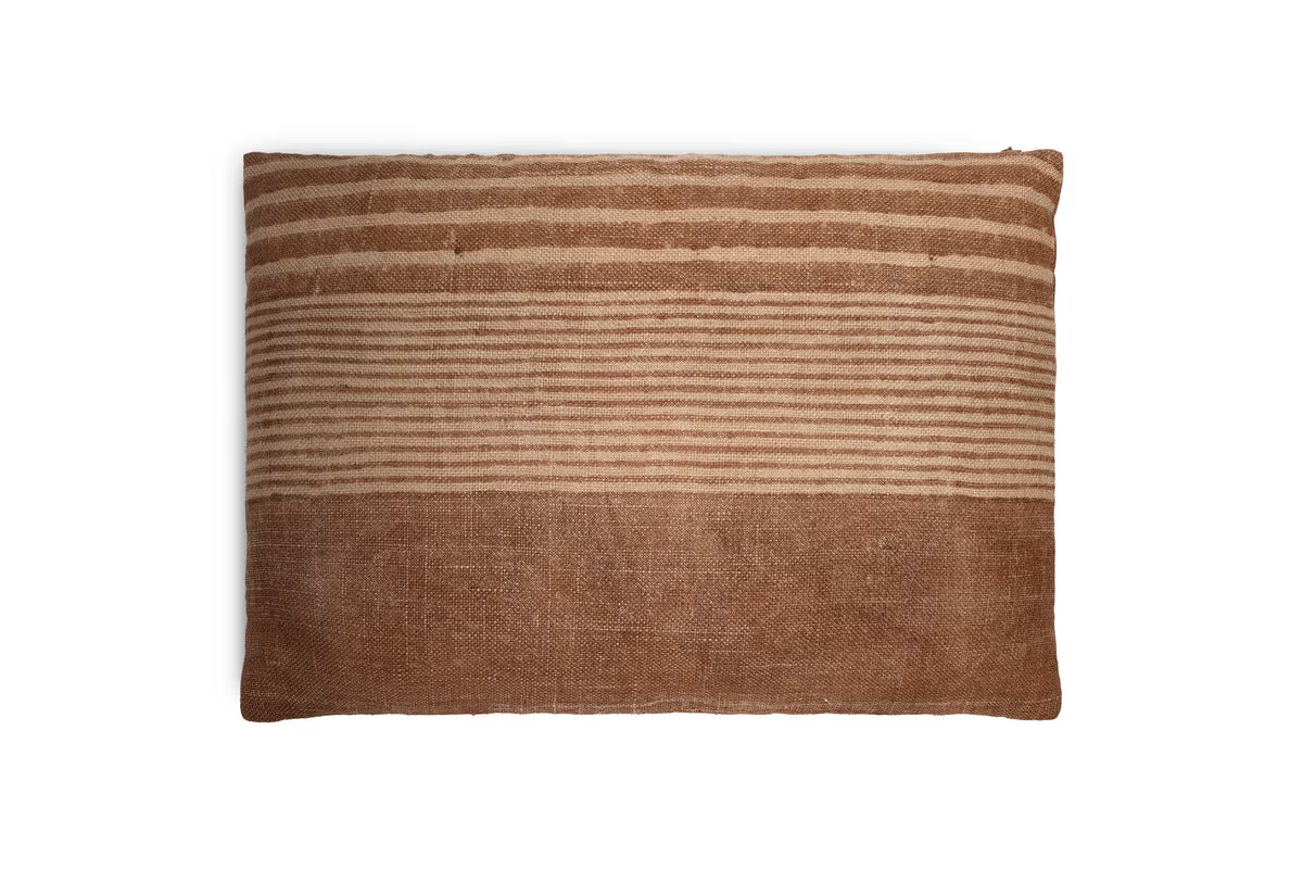 Nkuku - Eesha Jute Cushion Cover - Rust - 60 x 40cm