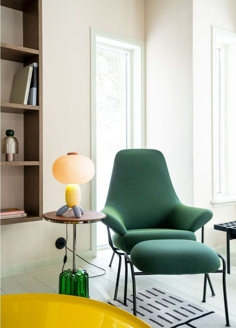Lladró - Soft Blown Table lamp - Yellow
