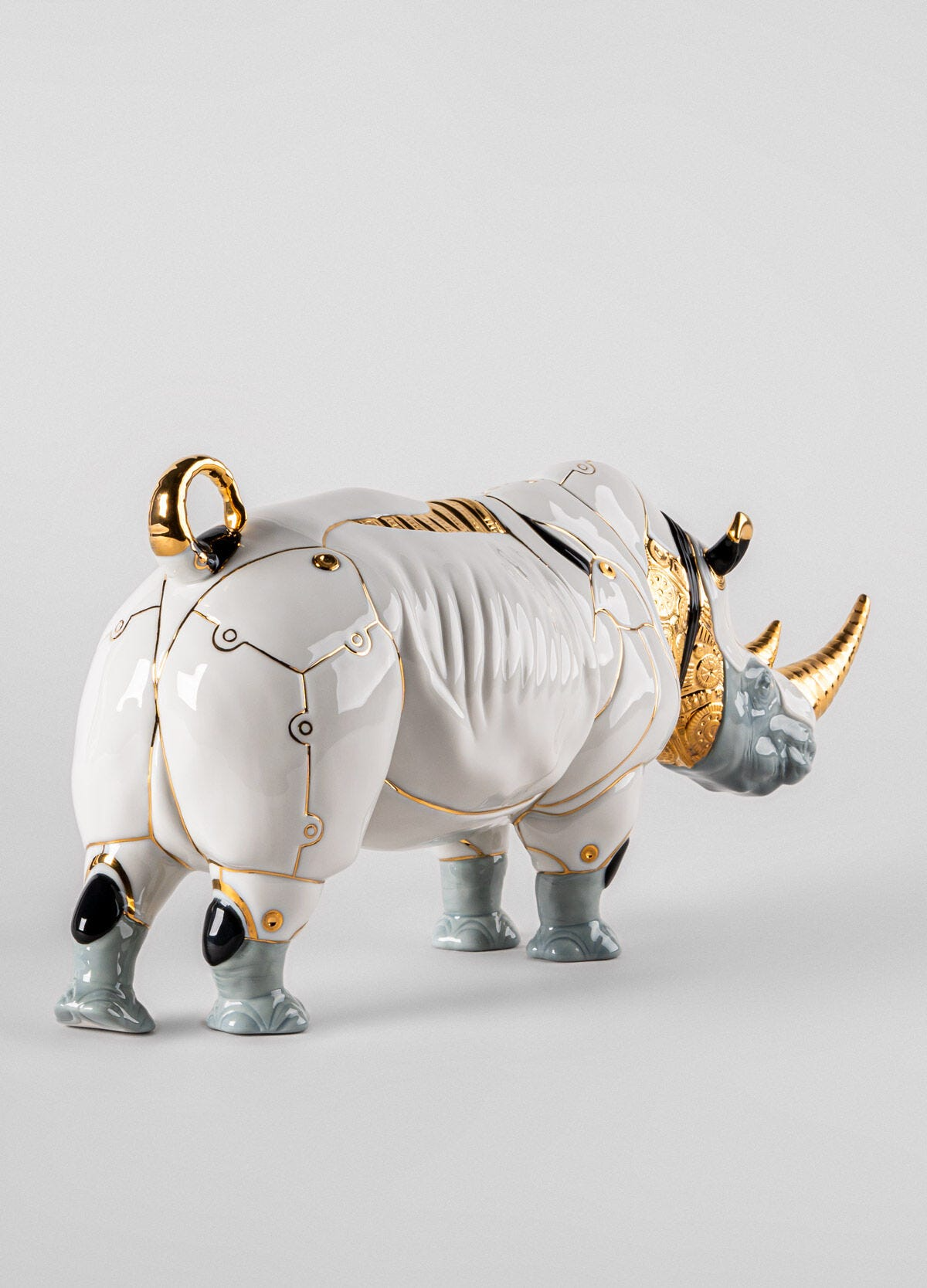 Lladró - Rhino Cyborg Sculpture