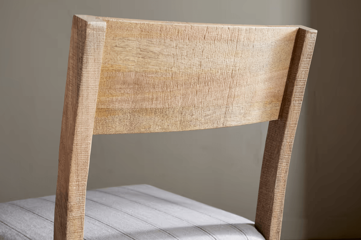 Nkuku - Nidhi Linen Upholstered Dining Chair - Natural