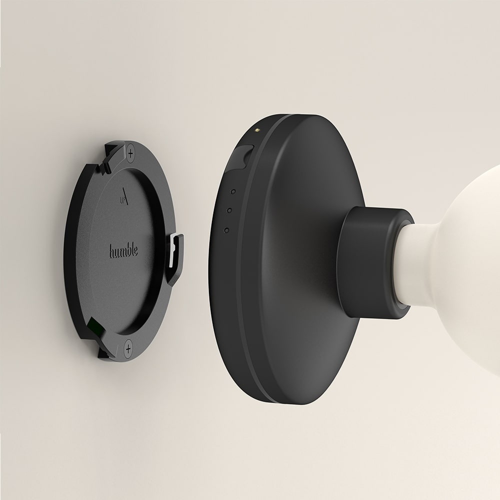 Humble Lights - Bee Wall Light Black Frosted