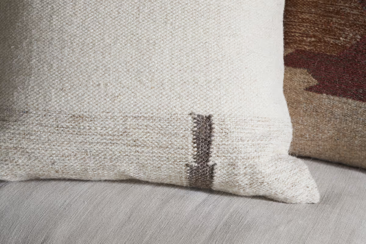 Nkuku - Tamil Wool Cushion Cover - Natural - 60 x 40cm
