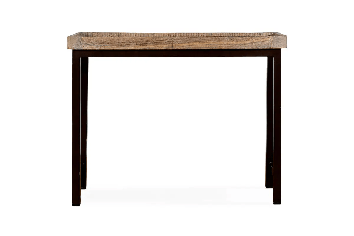 Nkuku - Nisha Reclaimed Wood & Iron Console Table - Natural