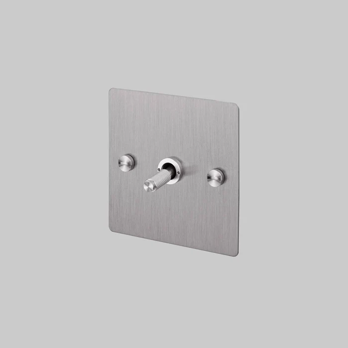 Buster & Punch - 1G Toggle 2-Way Cross Switch - Steel Finish
